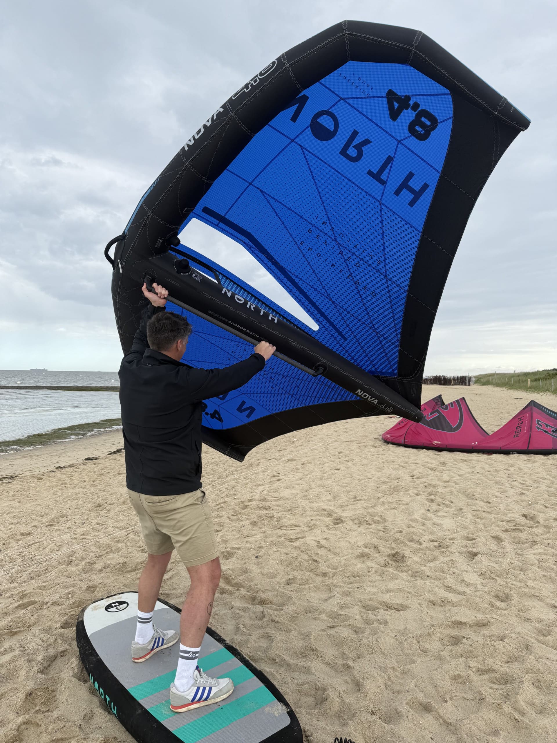 Wingsurfen-Simulation-am-Strand